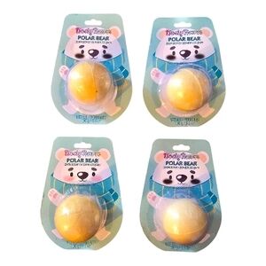 Frosted Coconut Bath Bomb 4 Pack Polar Bear Bundle